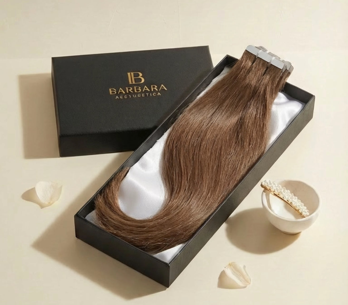 Medium brown #4 hair extensions