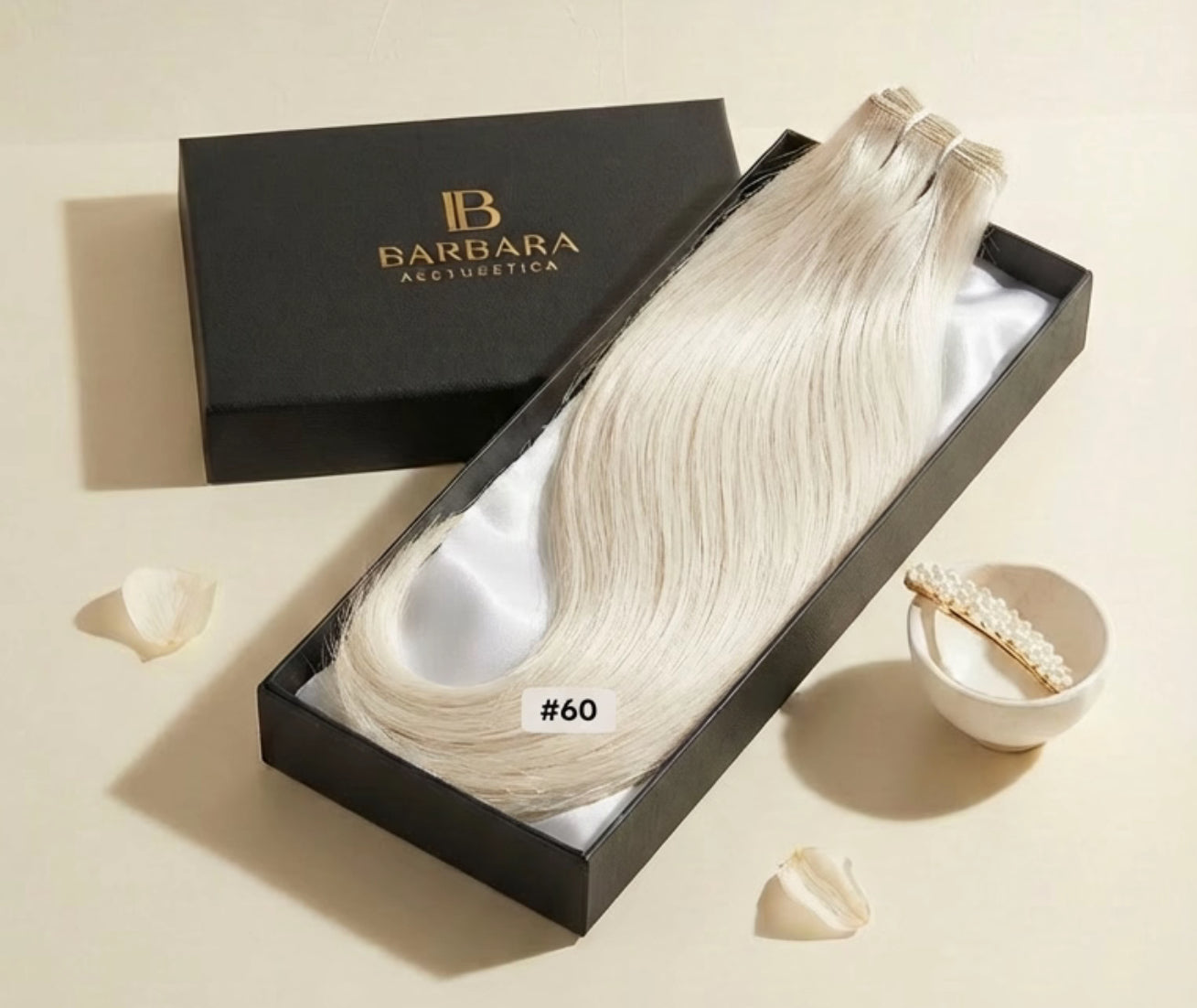 Patinum Blonde 60# hair extensions