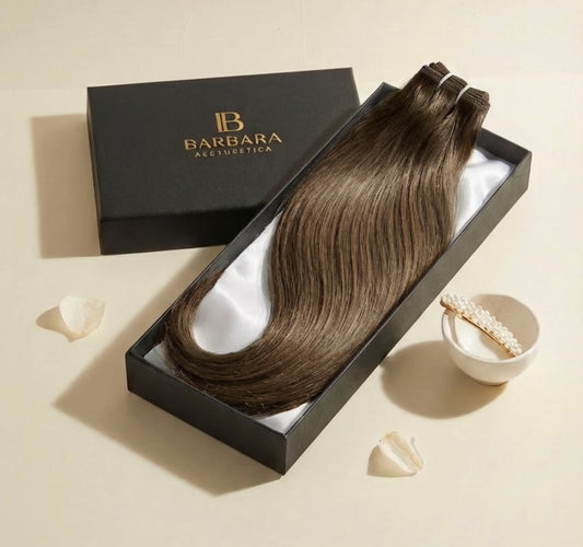 Light brown 4# hair extensions