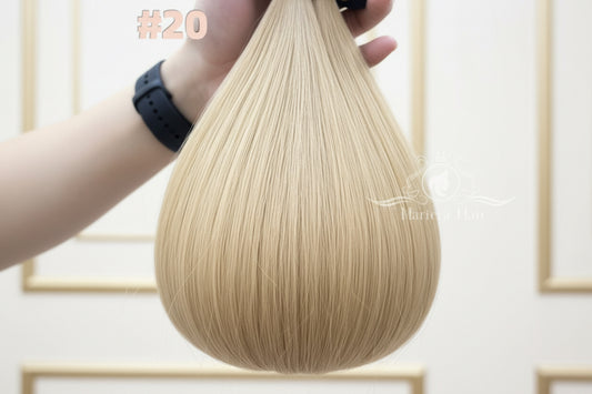 Natural blonde 20# hair extensions