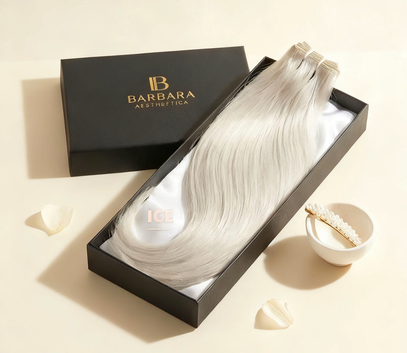 Ice lightes blonde hair extensions