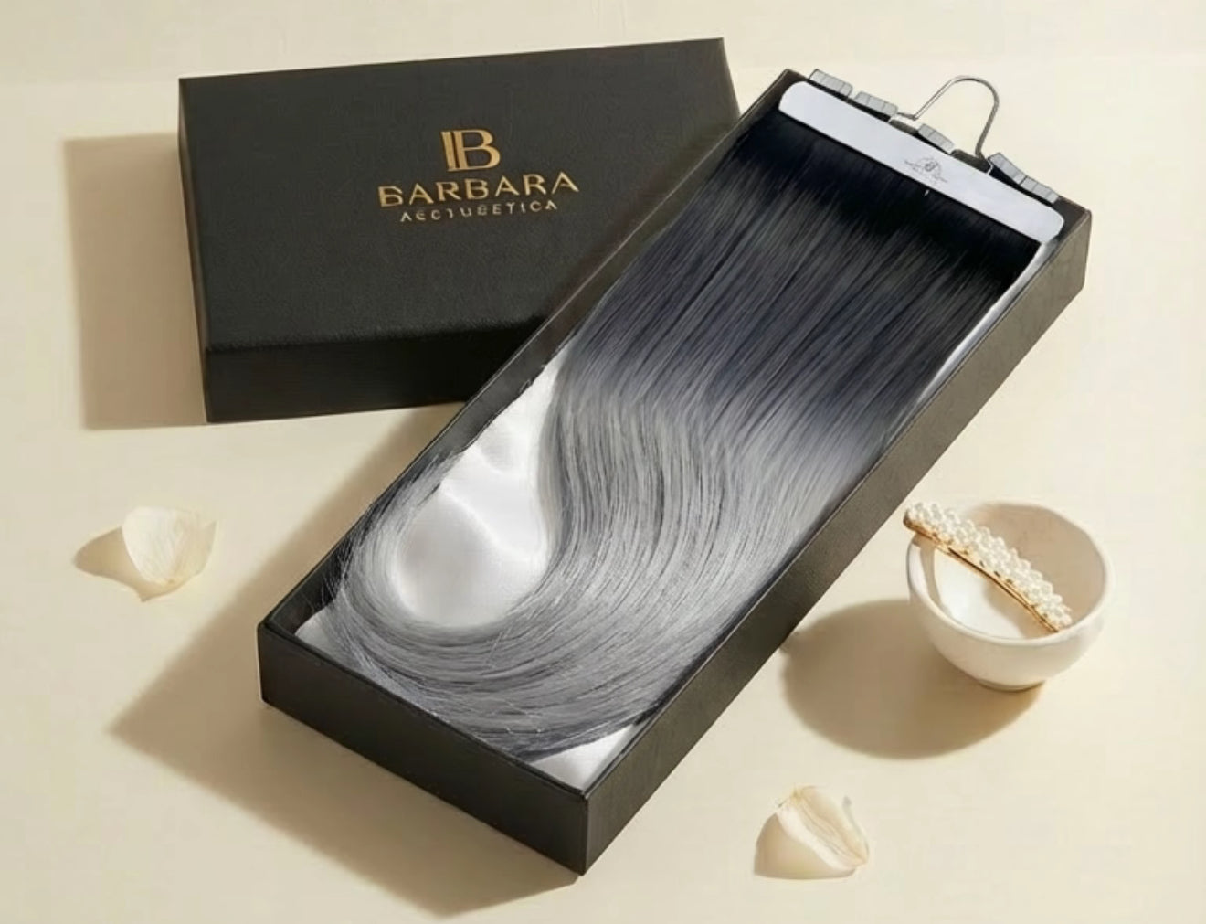 Silver ombre hair extensions