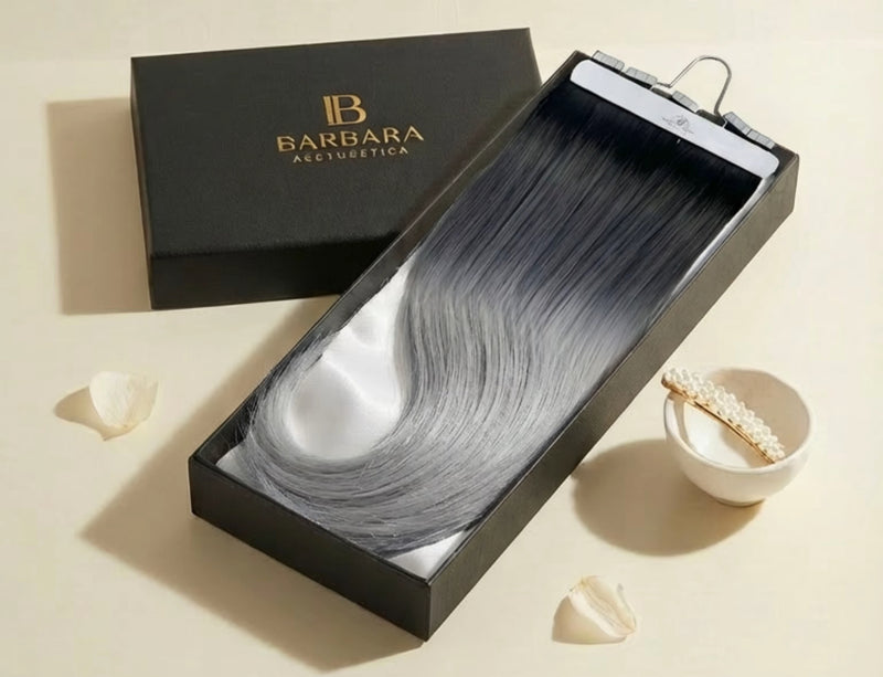 Silver ombre hair extensions