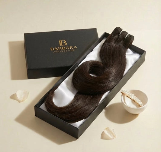 Dark brown 1b# hair extensions